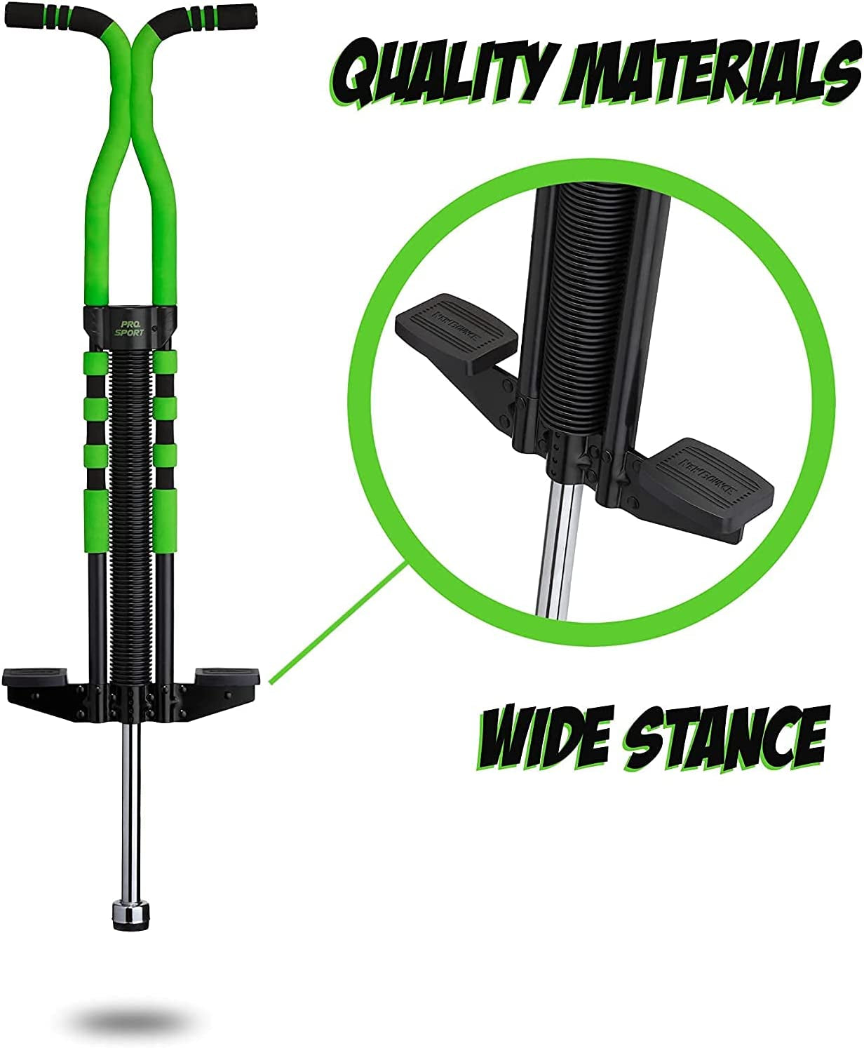 Pogo Stick for Kids - Pogo Sticks for Ages 9 and Up, 80 to 160 Lbs - Pro Sport Edition, Quality, Easy Grip, Pogostick for Hours of Wholesome Fun