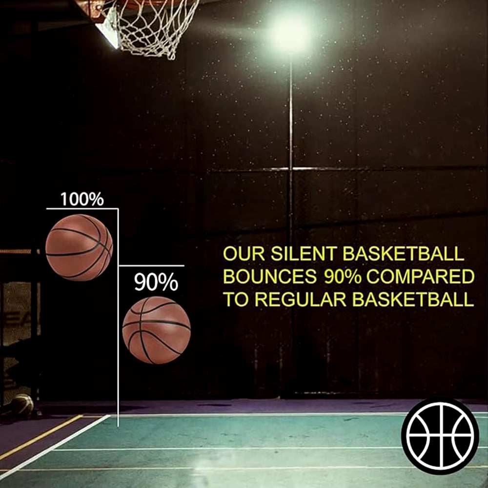 Silent Basketball 2024 Upgraded Airless Basketball Quiet Bounce Dunk Basketball Foam Basketball Dribbling Indoor Silent Ballgift