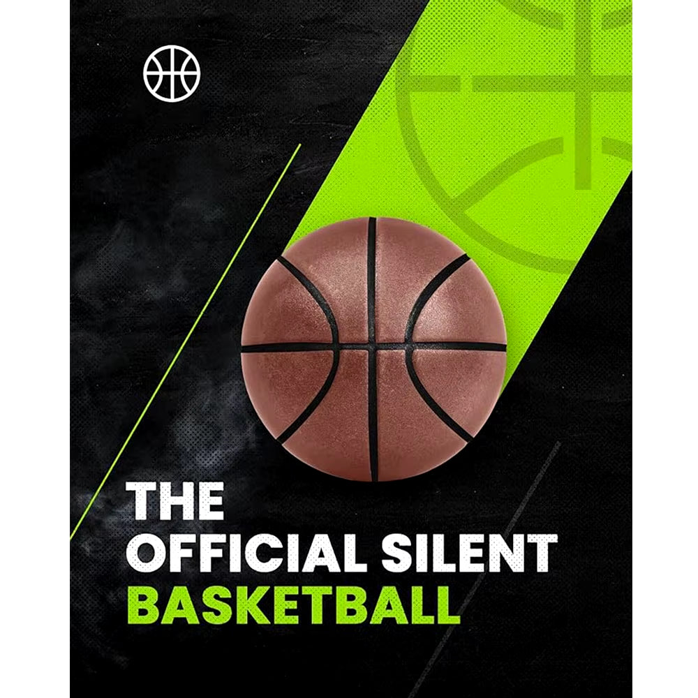 Silent Basketball 2024 Upgraded Airless Basketball Quiet Bounce Dunk Basketball Foam Basketball Dribbling Indoor Silent Ballgift